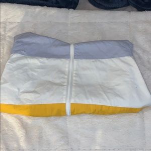 Purple white and yellow windbreaker